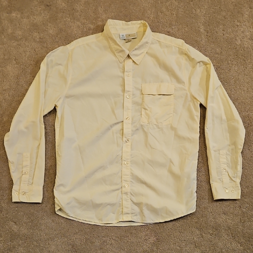Ex Officio Men's Classic Butter Yellow Button-Down Insect Repellent Shirt